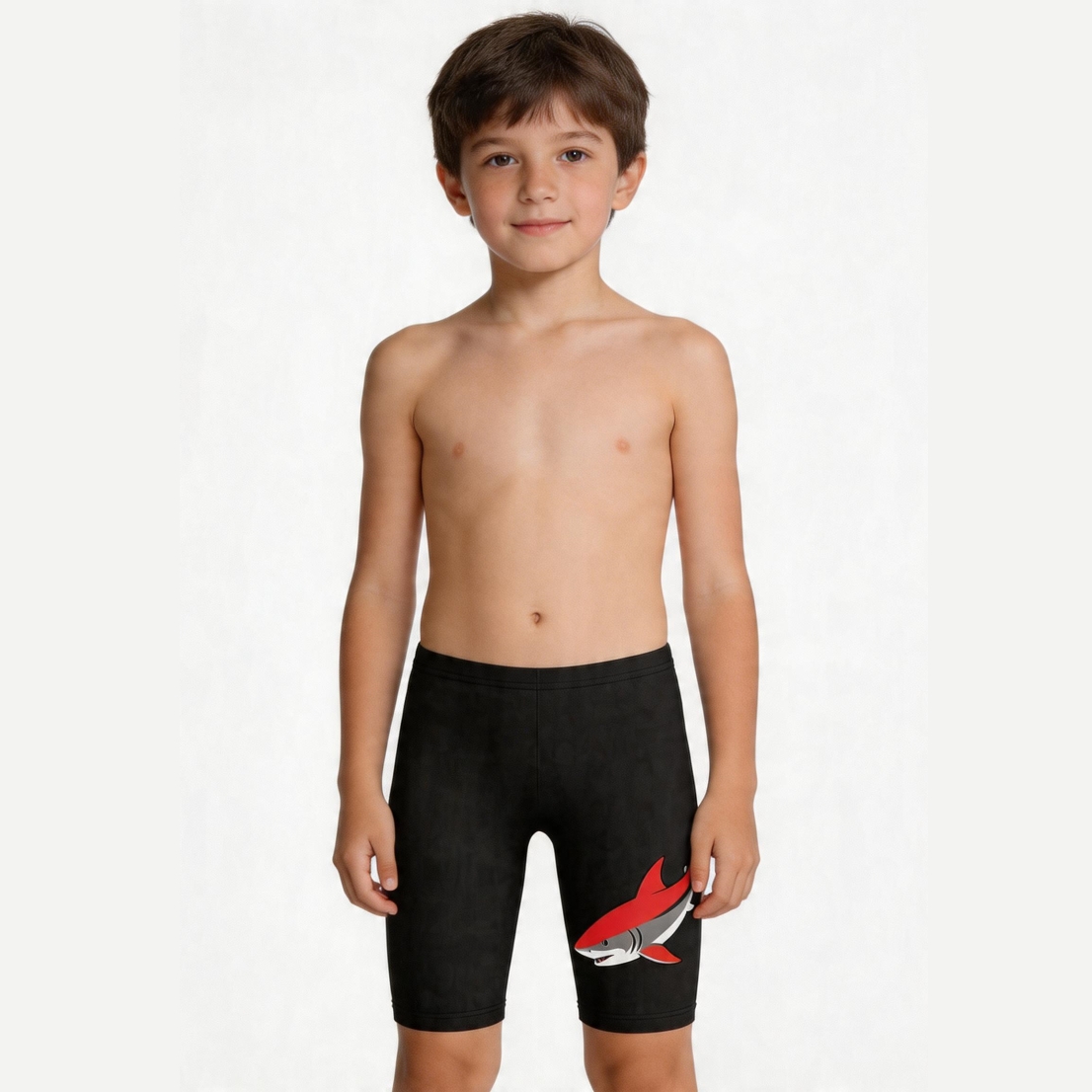 RTX Kids Shark Bite Boys Long Swim Trunks